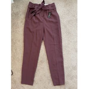 Express High Waisted Paperbag Ankle Pant